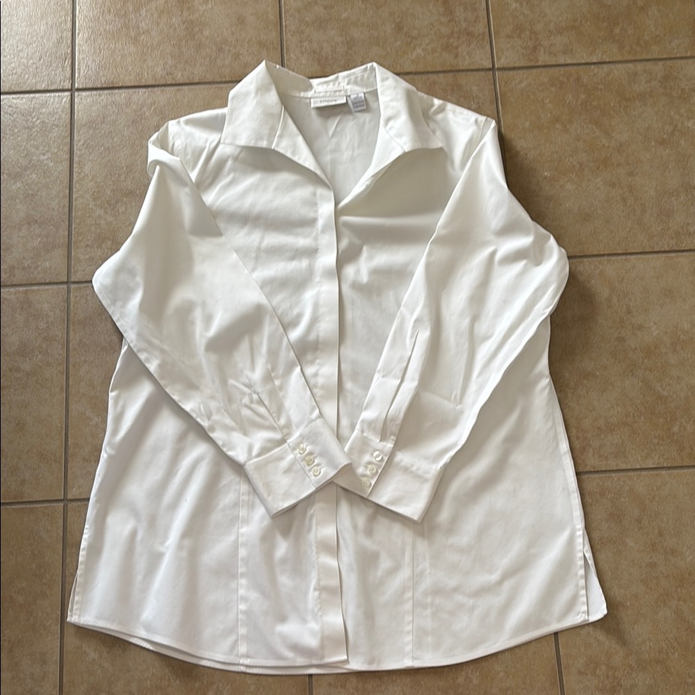 White Button-Up Dress